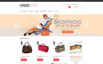 Modello Magento Responsive #47795 per Un Sito di Borse