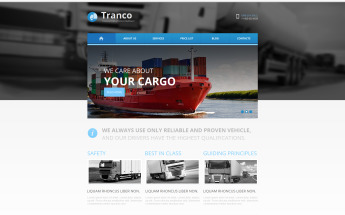 Plantilla Moto CMS HTML #47740 para Sitio de Camionaje
