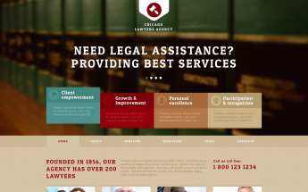Reszponzív Lawyers Agency Joomla sablon 47757