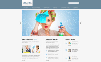 Plantilla Joomla Responsive para Sitio de Servicios de limpieza #47850