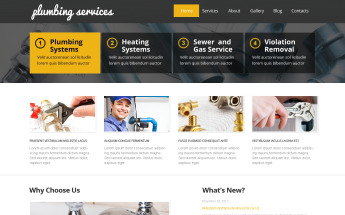 Responsivt Best Plumbing WordPress-tema #47834