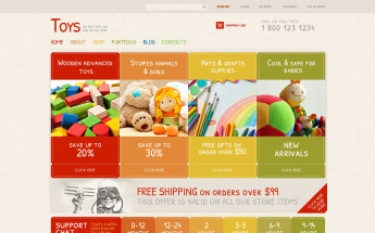 Responsywny motyw WooCommerce Safe Toys #48298
