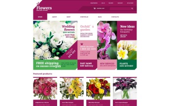 Tema WooCommerce Responsive #48243 "Live Flowers"