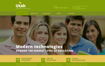 Plantilla Joomla Responsive para Sitio de Universidades #48438