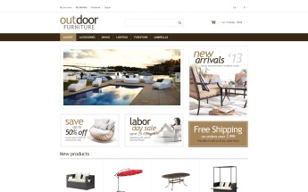Modello Magento Responsive #48512 per Un Sito di Architettura del Giardino