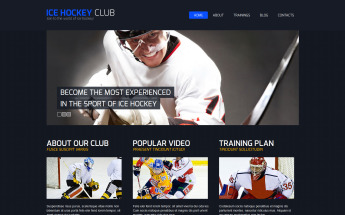 Hockey Responsive Joomla Template