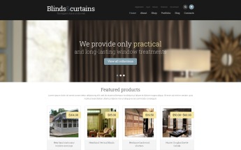 Tema WooCommerce Responsive para Sitio de Decoración de ventanas #48815
