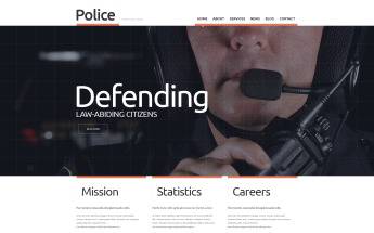Police Responsive Website Template