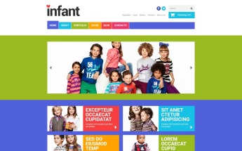 Tema WooCommerce Responsive para Sitio de Recién nacidos #48929