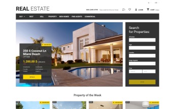 Template PrestaShop Responsive #49108 "Real Estate Business"