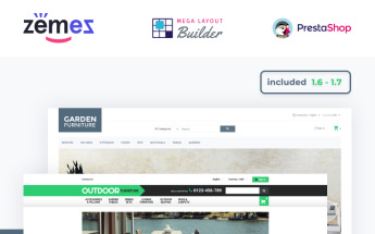 "Garden Furniture - Outdoor Furniture Template" Responsive PrestaShop Thema №49202