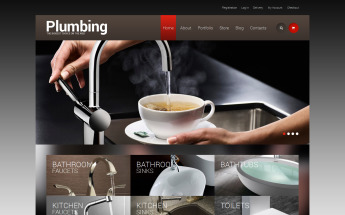 Tema WooCommerce Responsive para Sitio de Servicios de Fontanería #49243