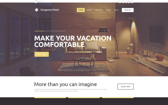 Thème WordPress adaptatif pour site d'hôtel #49248