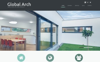 Plantilla Joomla Responsive para Sitio de Arquitectura #49343