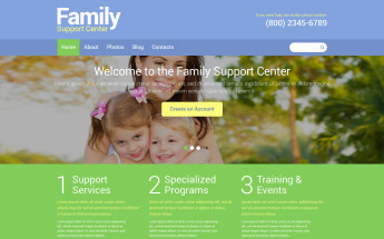 Responsywny szablon Joomla #49341 na temat: centrum rodziny