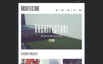 Minimalism in Architecture Joomla Template