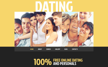 Tema De WordPress Responsive para Sitio de Búsqueda de pareja #49499