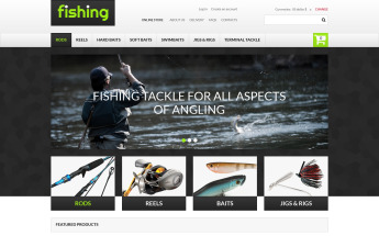 "Varity of Fishing Equipment" VirtueMart模板 #49441