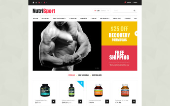 Reszponzív Gaining Mass PrestaShop sablon 49575