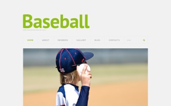 Tema De WordPress Responsive para Sitio de Béisbol #49511