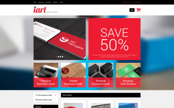 Tema Magento "Tienda de Tarjetas de Visita" #49520