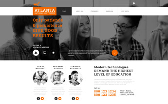 Plantilla Joomla Responsive para Sitio de Universidades #49663