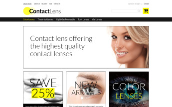 "Magasin de lentilles de contact" thème VirtueMart #50535