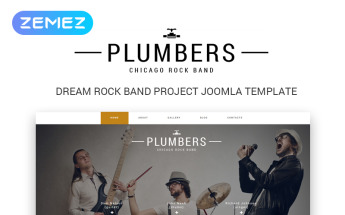 Plantilla Joomla "Plumbers - Music Band Creative" #50601