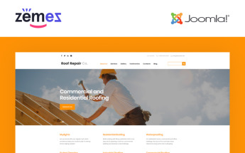 Roof Repair Services Joomla Template