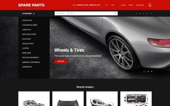 Tema De PrestaShop "Motor Spare Parts Online Store" #50616