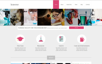Responsivt Scientist - Science Lab Clean Joomla-mall #50799