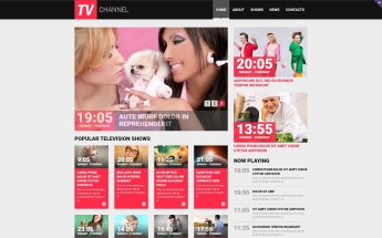 Responzivní Šablona webových stránek na téma Televizní kanál #50750