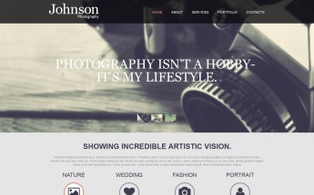 Photographer Portfolio Muse Template