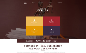 Reszponzív Law Adviser Joomla sablon 50800