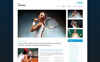 Responzivní WordPress motiv na téma Tennis #51081