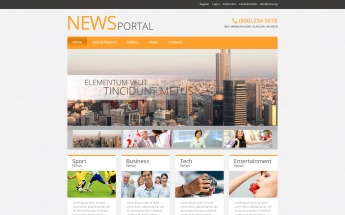 Tema De WordPress Responsive para Sitio de Portal de Noticias #51042