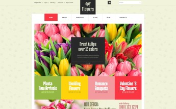 Modello WooCommerce Responsive #51188 "Floristic Store"