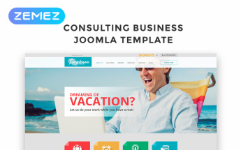 Responsywny szablon Joomla Tonntown - Consulting Modern #51113