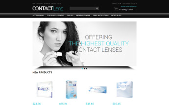 Reszponzív Vision Contact Lenses Magento sablon 51168