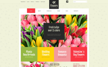 WooCommerce Theme namens "Floristic Store" #51188