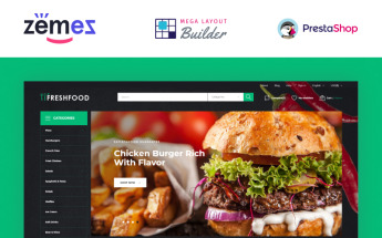 Freshfood - Food Store Template PrestaShop Theme