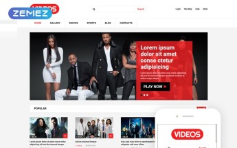 Plantilla Joomla "Video Stock" #51274