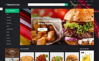 PrestaShop Theme namens "Freshfood - Food Store Template" #51255