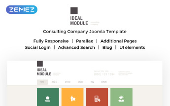 Responsywny szablon Joomla Consulting Agencies #51372