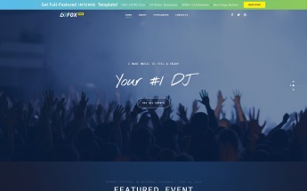 Free Music Website Template Website Template