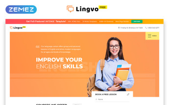 Free Website Template - Learning Center Website Template