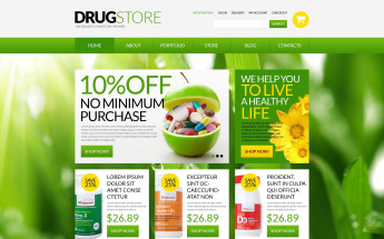 "Drugstore" 响应式WooCommerce模板 #51697
