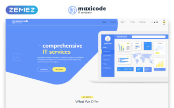 Maxicode - IT Company Multipage Creative HTML Website Template