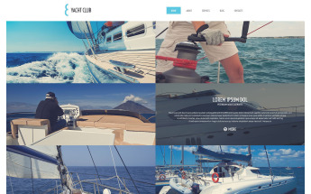 Template WordPress Responsive #51739 "Yacht Vacation"