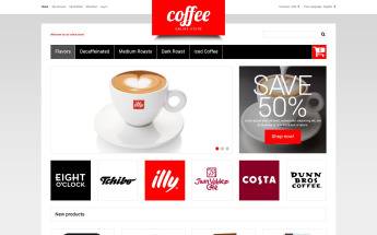 Magento Theme namens "Kaffee Shop" #51849